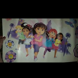 Dora n friends jumbo wall art